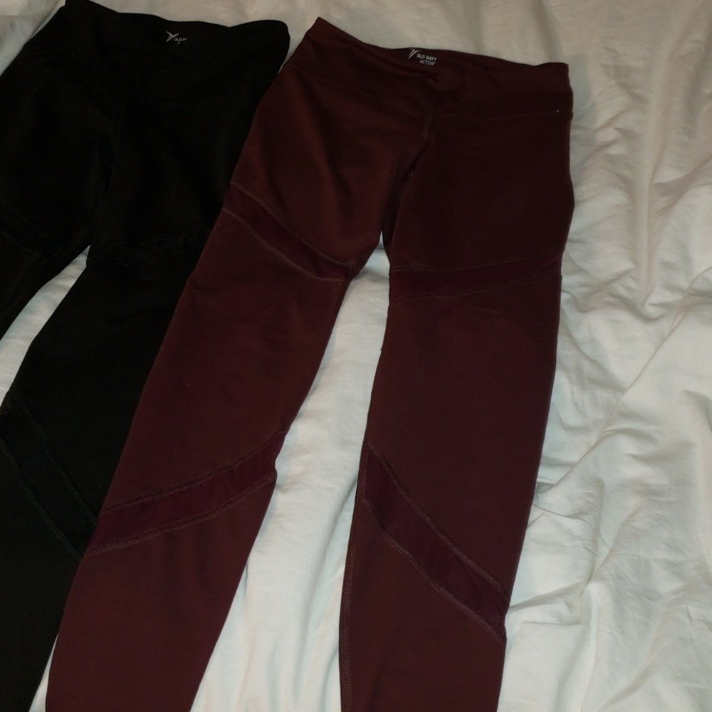 Mesh paneled workout pants